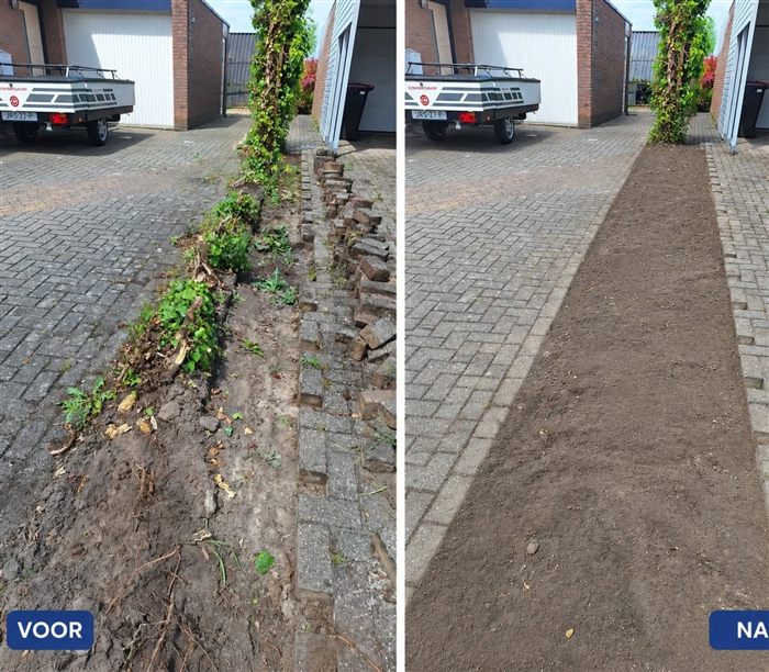 bestratingsrand herstellen