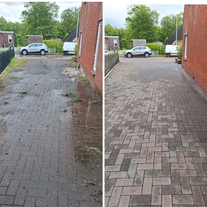 doorgang bestrating reinigen