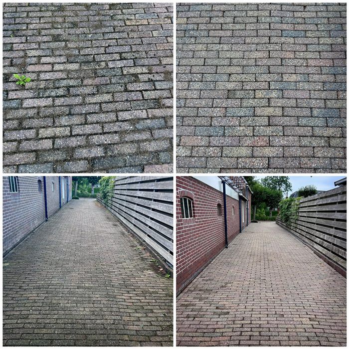 gevel en steeg reinigen